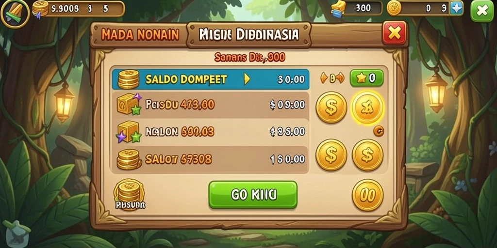 Tampilan awal permainan yang menarik dan intuitif.