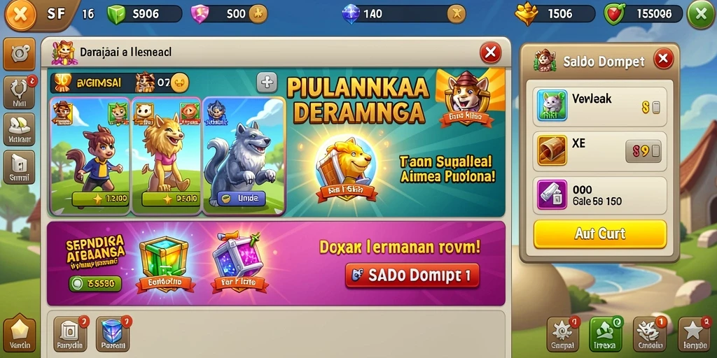 Screenshot menunjukkan karakter baru yang menarik.