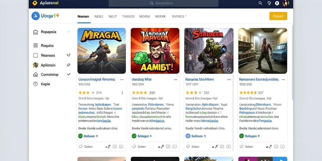 Pengguna sedang menjelajahi level baru yang menarik.