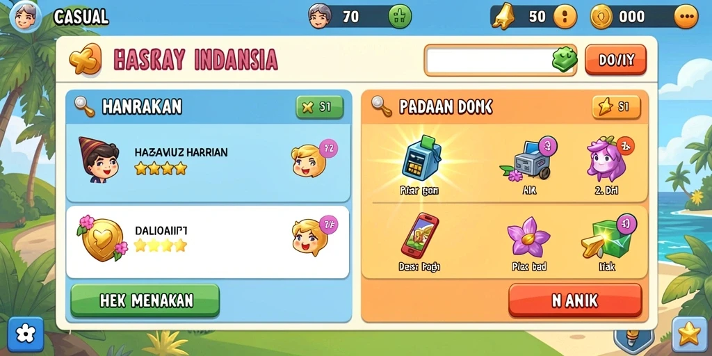 Tampilan awal aplikasi yang menarik dan intuitif.