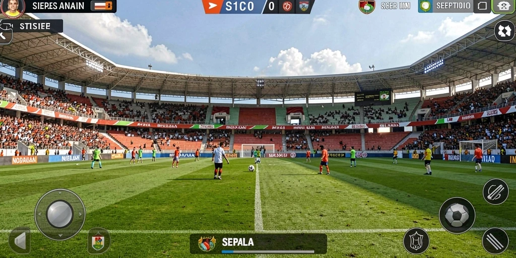Tampilan grafis yang memukau di dunia fantasi.
